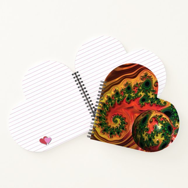 Fiery Elegance - A Study in Complexity Notebook (Inside)