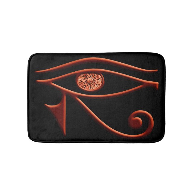 Fiery Eye Of Horus Bath Mat (Front)