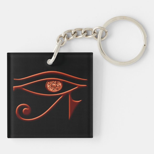 Fiery Eye Of Horus Key Chain (Back)