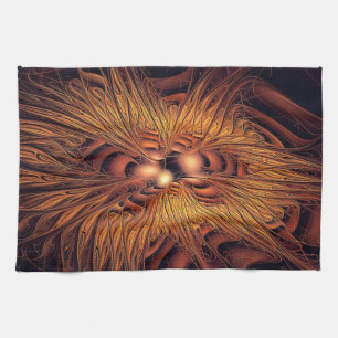 Fiery Filaments Kitchen Towel