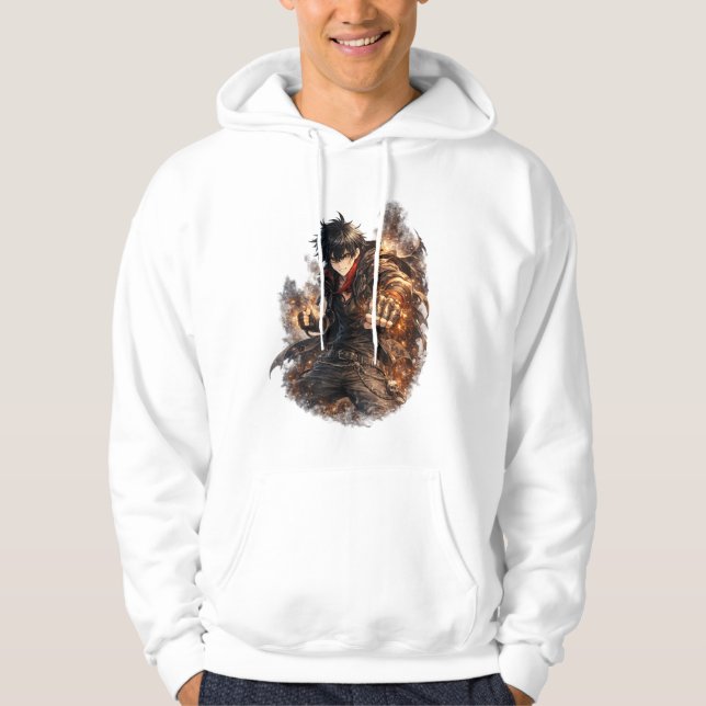Fiery Fist Hero Hoodie (Front)