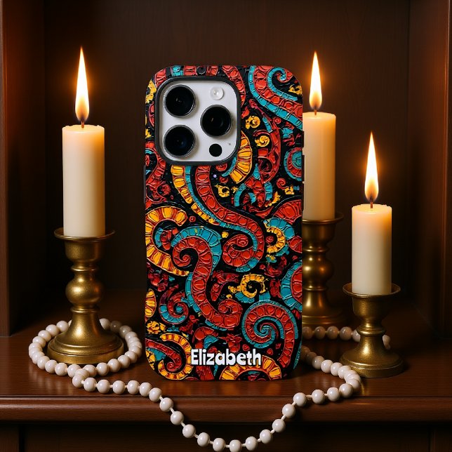 Fiery Floral Embellishments Case-Mate iPhone Case (Creator Uploaded)
