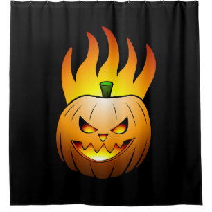 Fiery Halloween Pumpkin Face