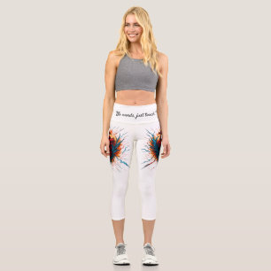 Fiery Heartbeat Leggings – Bold Anatomical Heart w