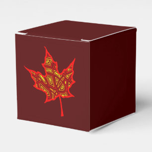 Fiery Leaf Favor Box