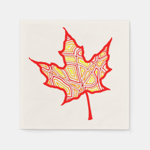 Fiery Leaf Napkin