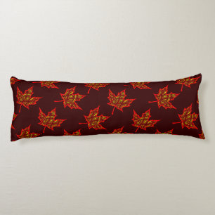 Fiery Leaves Body Pillow