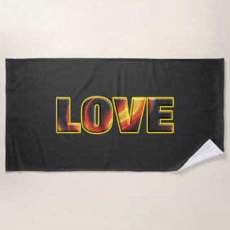 FIERY LOVE BEACH TOWEL