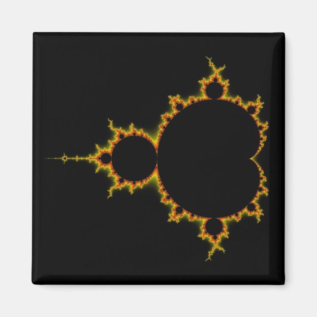 Fiery Mandelbrot Set Magnet (Devant)