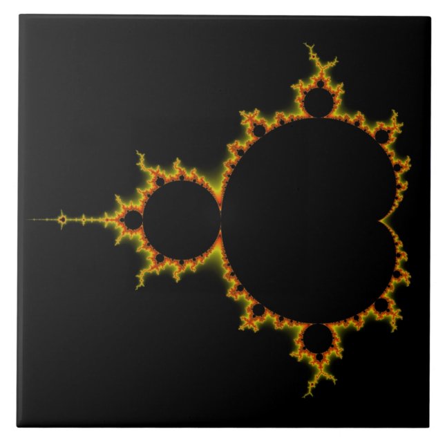 Fiery Mandelbrot Set Tile (Front)