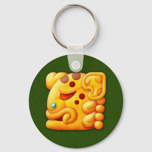 Fiery Maya Animal Head Keychain
