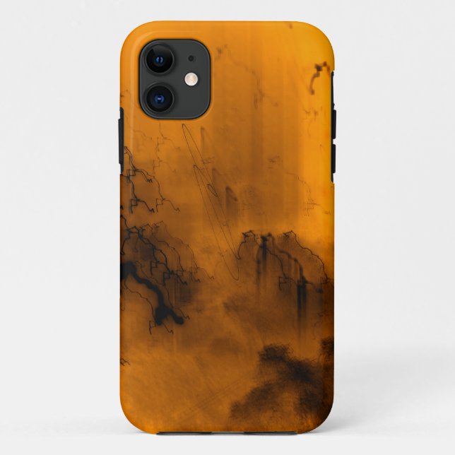 Fiery Night Abstract - Ethereal Light and Motion T Case-Mate iPhone Case (Back)