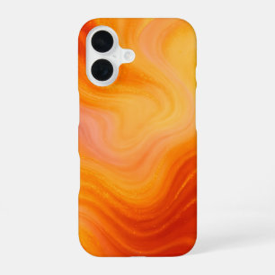 Fiery Orange Gold Marble iPhone / iPad case