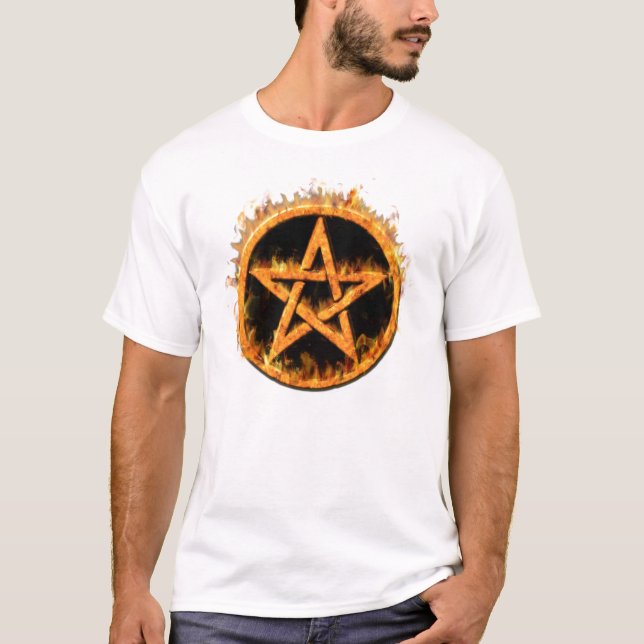 Fiery Pentagram Shirt (Front)