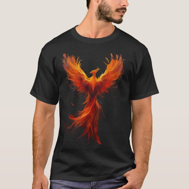 Fiery Phoenix, rise from the ashes T-Shirt (Front)