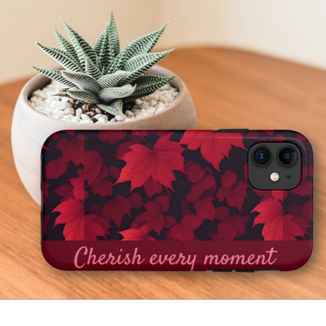 Fiery Red Autumnal Leaves Case-Mate iPhone Case (Creator Uploaded)