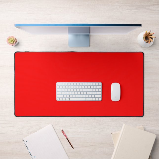 Fiery Scarlet Red Palette Desk Mat (Office 1)