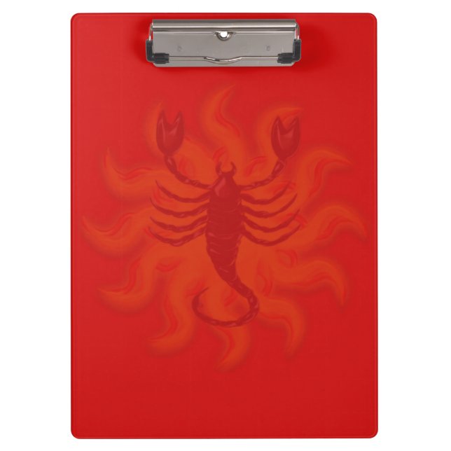 Fiery Scorpio Clipboard (Front)