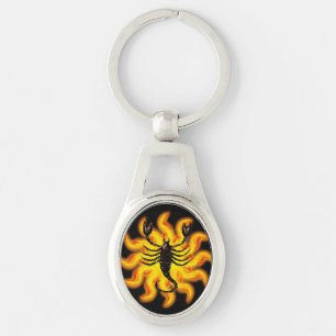 Fiery Scorpio Keychain