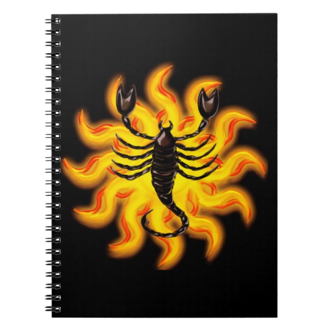 Fiery Scorpio Notebook (Front)