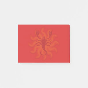 Fiery Scorpio Post-it Notes