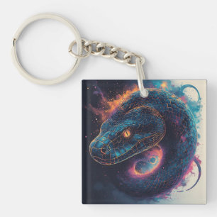 Fiery Serpent with Dynamic Energy Keychain