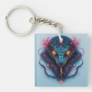 Fiery Serpent with Dynamic Energy Keychain