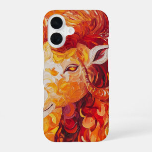 Fiery Solar Capricorn Spirit iPhone 16 Case