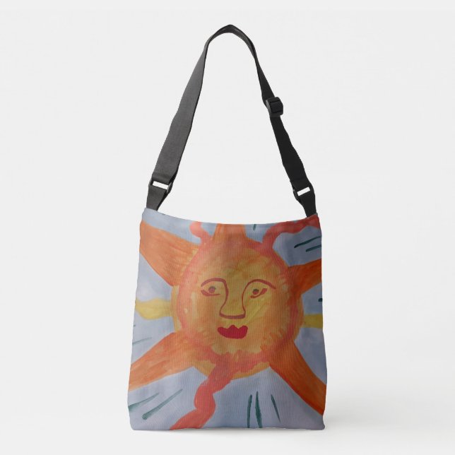 Fiery Sun Crossbody Bag (Front)