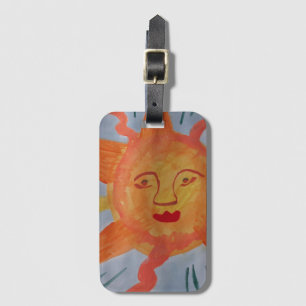 Fiery Sun Luggage Tag