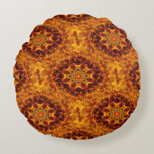 Fiery Suns..... Round Pillow