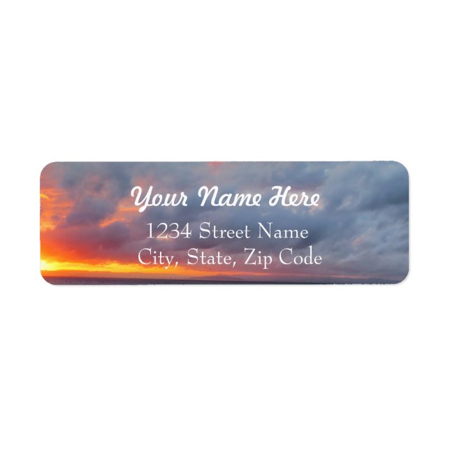 Fiery Sunset Address Labels (Front)