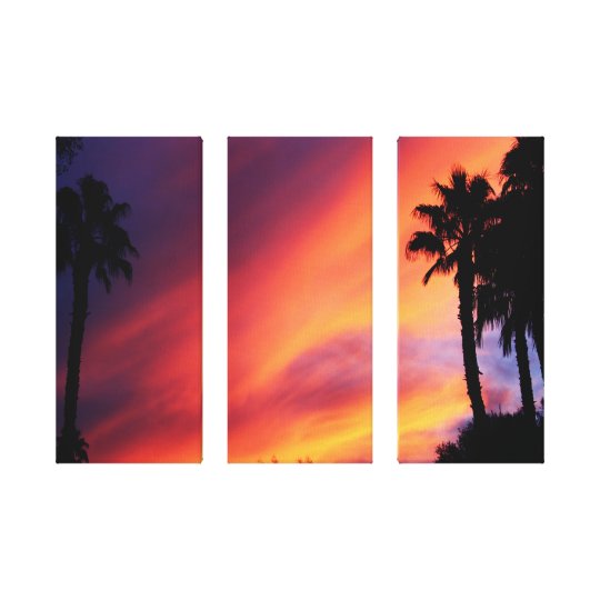 Fiery Sunset Canvas Print