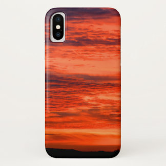 Fiery Sunset iPhone X Case