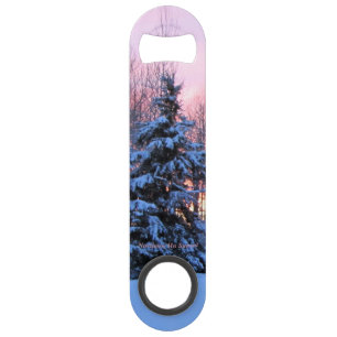 Fiery Sunset Snow Tall Spruce, Bar Key