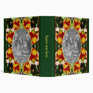 Fiery Tulip Flowers Frame Create Your Own Photo Binder
