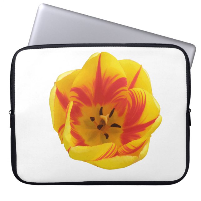 Fiery Tulip Laptop Bag (Front)