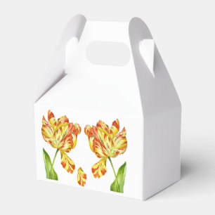 Fiery Tulips on a Favour Box