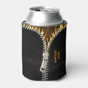 Fiery Zipper Can Cooler
