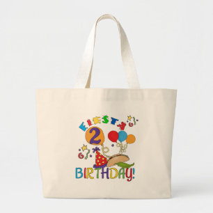 Fiesta 2nd Birthday T shirts and Gifts Large Tote Bag