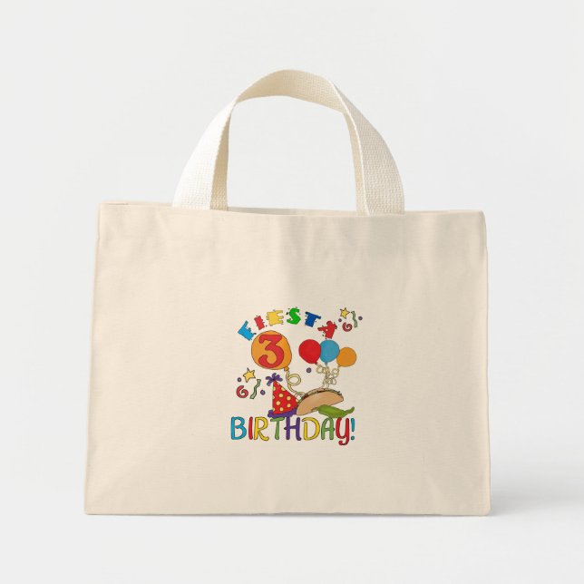 Fiesta 3rd Birthday T-shirts and Gifts Mini Tote Bag (Front)