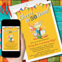 Fiesta 50th Birthday Cheers to 50 Years Margarita