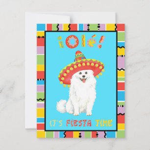 Fiesta American Eskimo Dog Invitation