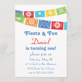 Fiesta and Fun Birthday Invitation