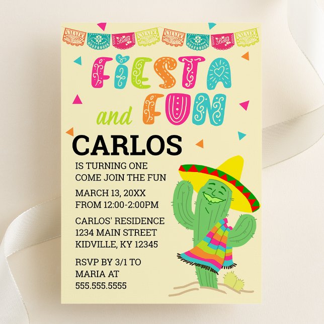 Fiesta and Fun Birthday Party Invitation (Creator Uploaded)