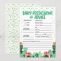 Fiesta Baby Predictions Advice Baby Shower Game