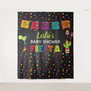 Fiesta Baby Shower Backdrop Tapestry