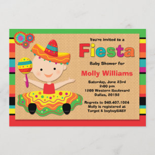 Fiesta Baby Shower Invitation