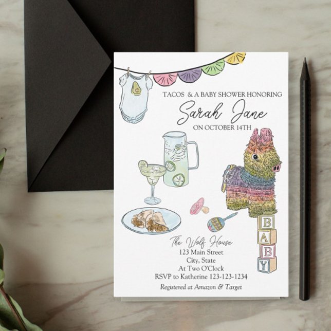 Fiesta Baby Shower  Invitation (Creator Uploaded)