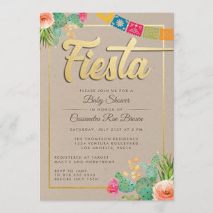 Fiesta Baby Shower Invitation